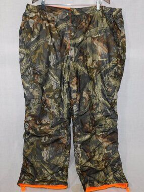 Ducks Unlimited Mens 2XL Fleece lined Water Resistant Green Hunting Camo Pants